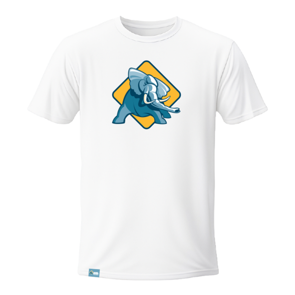 white t-shirt with SSHV logo across chest