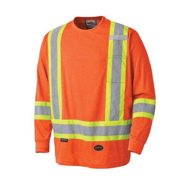 Bird's-Eye Long-Sleeved Safety Shirt